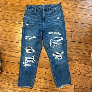 American Eagle Outfitters Women's Ripped Blue Jeans